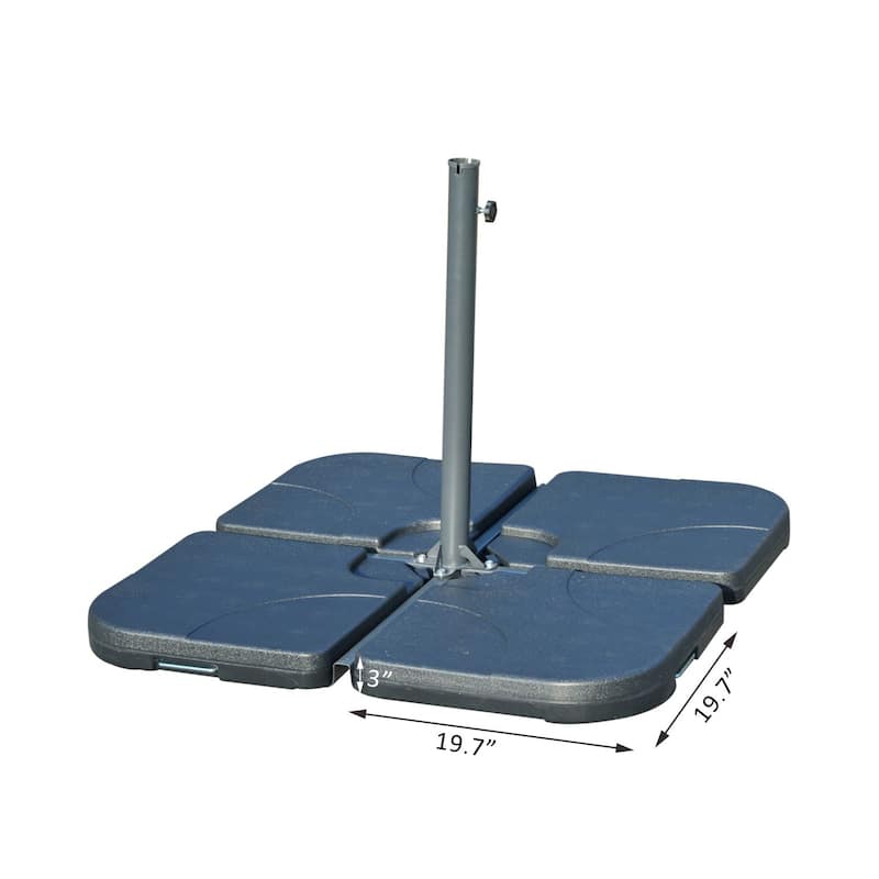 North Bend 4-piece Offset Patio Umbrella Base Weight Set by Havenside Home