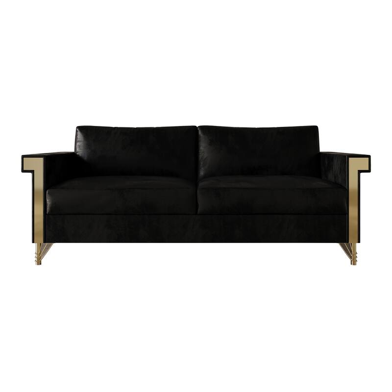 CraftPorch Glam Velvet Upholstered 2-Piece Living Room Set