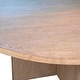preview thumbnail 10 of 39, Landon Round Reclaimed Pine Natural Finish Dining Table with Cross Base