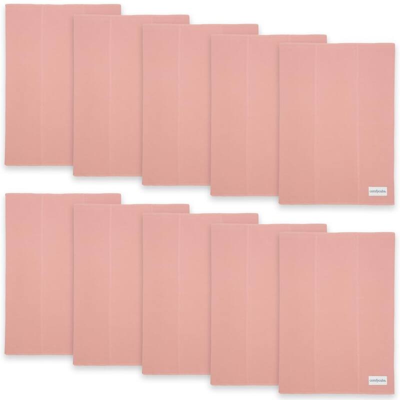 Cotton Burp Cloth Extra Absorbent Burp Cloth by Comfy Cubs - Bold Blush - Pack of 10