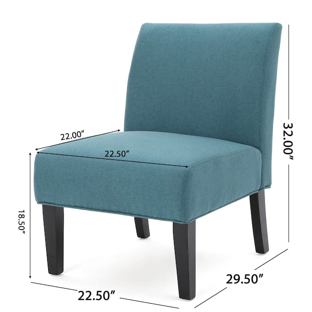 Kassi Contemporary Fabric Slipper Accent Chair by Christopher Knight Home - 22.50" L x 29.50" W x 32.00" H