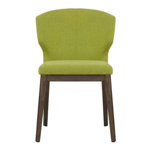 Cabo Mid-century Modern Fabric 21 inch Wingback Chair with Solid Wood