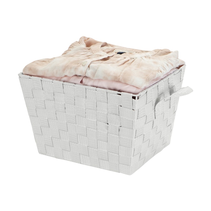 Simplify Woven Strap Small Tote - 10"x12"x8"