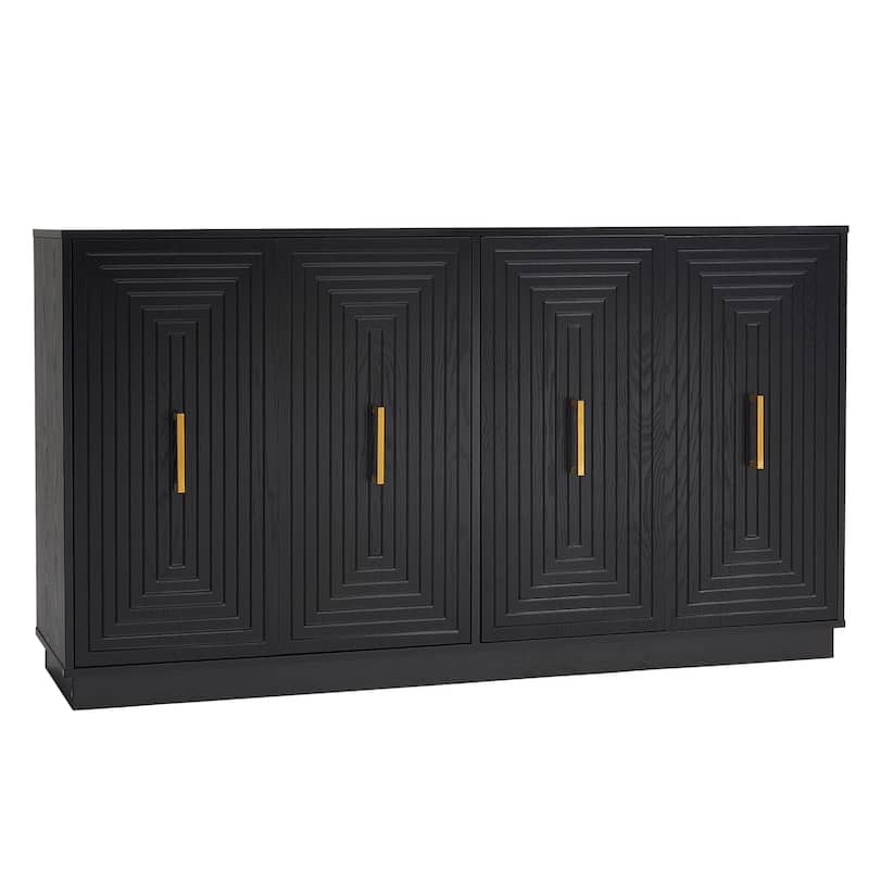 Buffet Cabinet with Doors and Adjustable Shelves