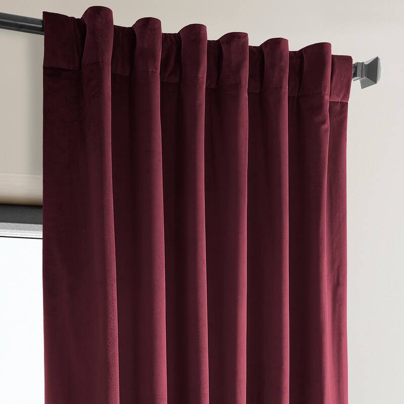 Exclusive Fabrics Heritage Plush Velvet Curtain (1 Panel)