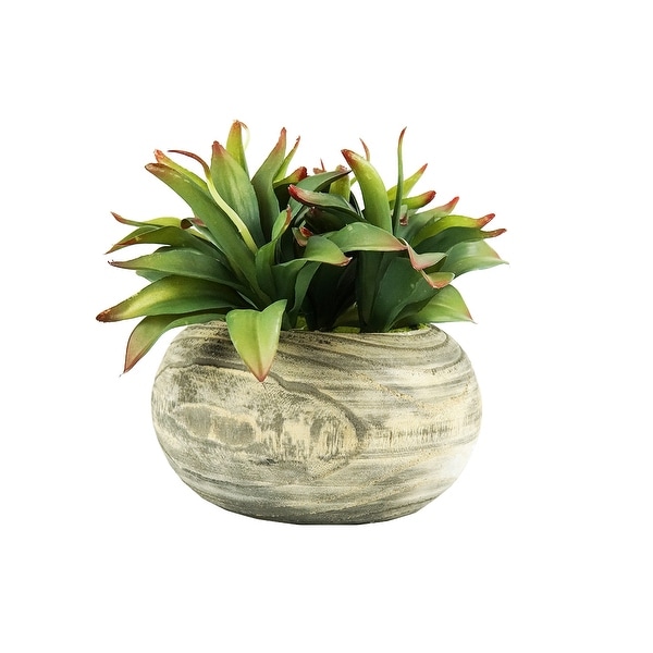 MODA MDW-1027-663B wood pot decoration - 10.63*10.63*10.63. Opens flyout.