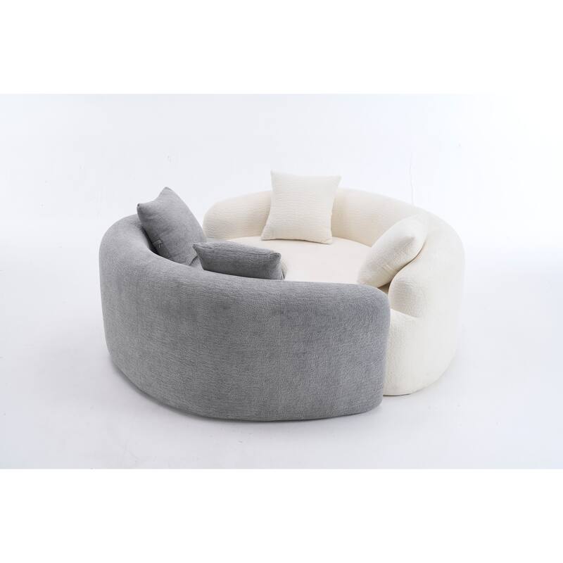 Loveseat Sofa Couch 2-Seater Sofa Couch for Living Room, Chic 2-Seater Settee for Apartments Bedroom