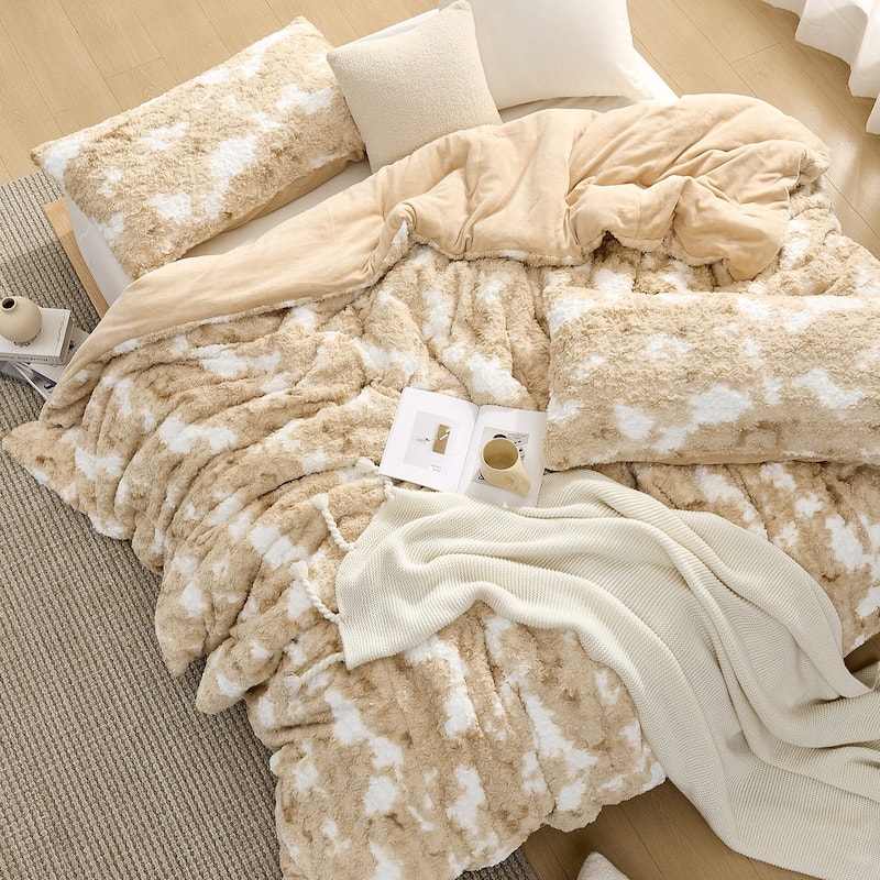 Puppy Love - Coma Inducer® Oversized Comforter Set - Tan and White