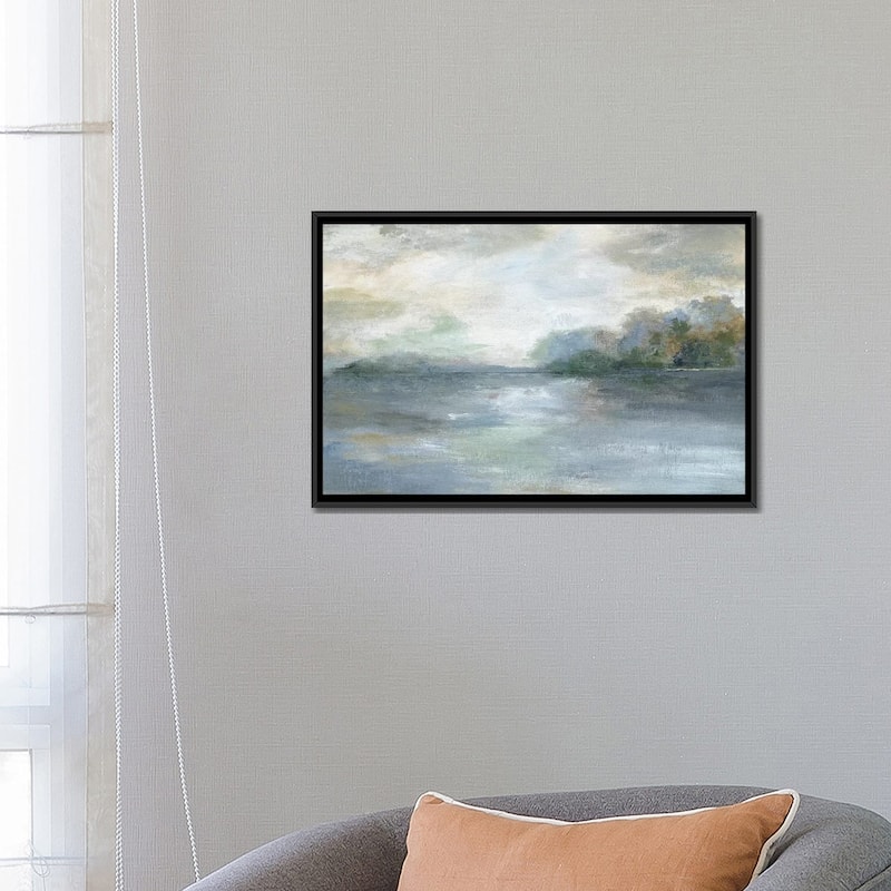 iCanvas "Blue Ethereal" by Nan Framed Canvas Print