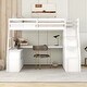 preview thumbnail 3 of 19, Twin Size Loft Bed with 7 Drawers 2 Shelves and Desk
