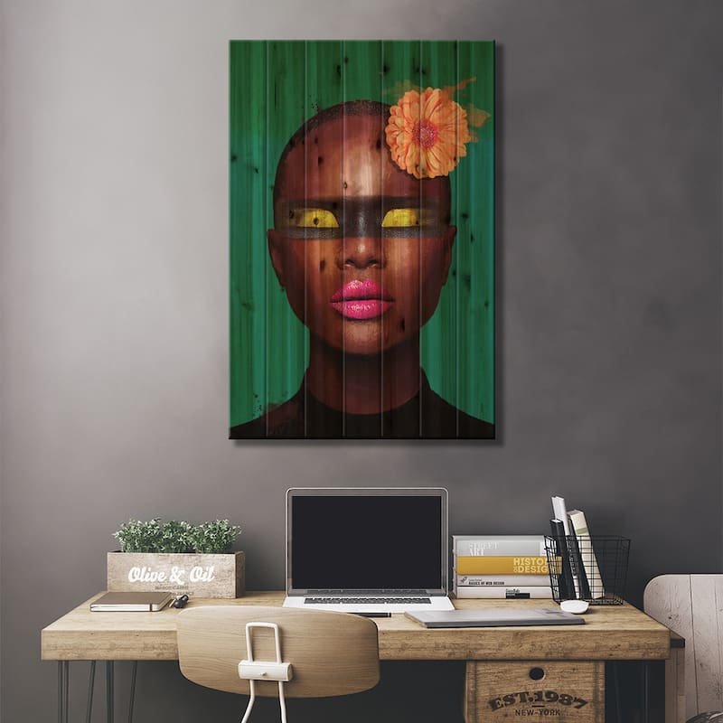 Color Number II Print On Wood by Marcio Alek - Multi-Color