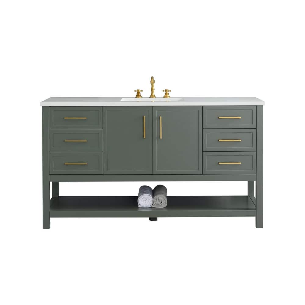 Sudio Design Arlo 60" Single Bathroom Vanity - 60" Single Sink