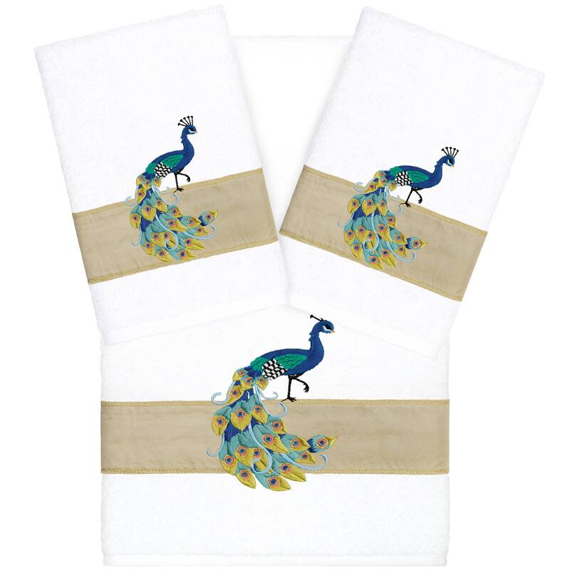 Authentic Hotel and Spa Turkish Cotton Penelope 3PC Towel Set - White