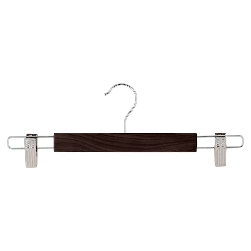 2 Pack Mahogany Skirt/Pant Hangers - 13.78" x 0.47" x 5.12"