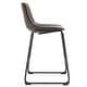 preview thumbnail 19 of 23, Carbon Loft Richard Faux Leather and Iron Counter Stool (Set of 2)