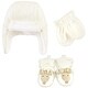 preview thumbnail 2 of 0, Hudson Baby Unisex Baby Trapper Hat, Mitten and Bootie Set, Giraffe 12-18 Months - Giraffe
