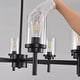 preview thumbnail 30 of 29, Modern Black Farmhouse Chandelier Dining Room Light Fixture Over Table Industrial Lighting for Living Room Foyer Kitchen