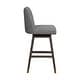 preview thumbnail 33 of 176, Amalie Upholstered Bar Stool, Swivel Counter Height Stool with Solid Wood Frame