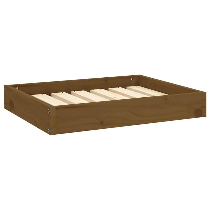 vidaXL Dog Bed Dog Sofa Bed Pet Couch Seat with Wooden Frame Solid Wood Pine - 24.2" x 19.3" x 3.5"