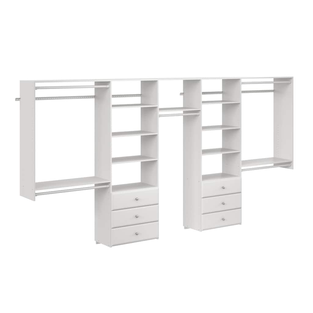 Easy Track 12 Ft. W. Deluxe Laminate Closet Kit