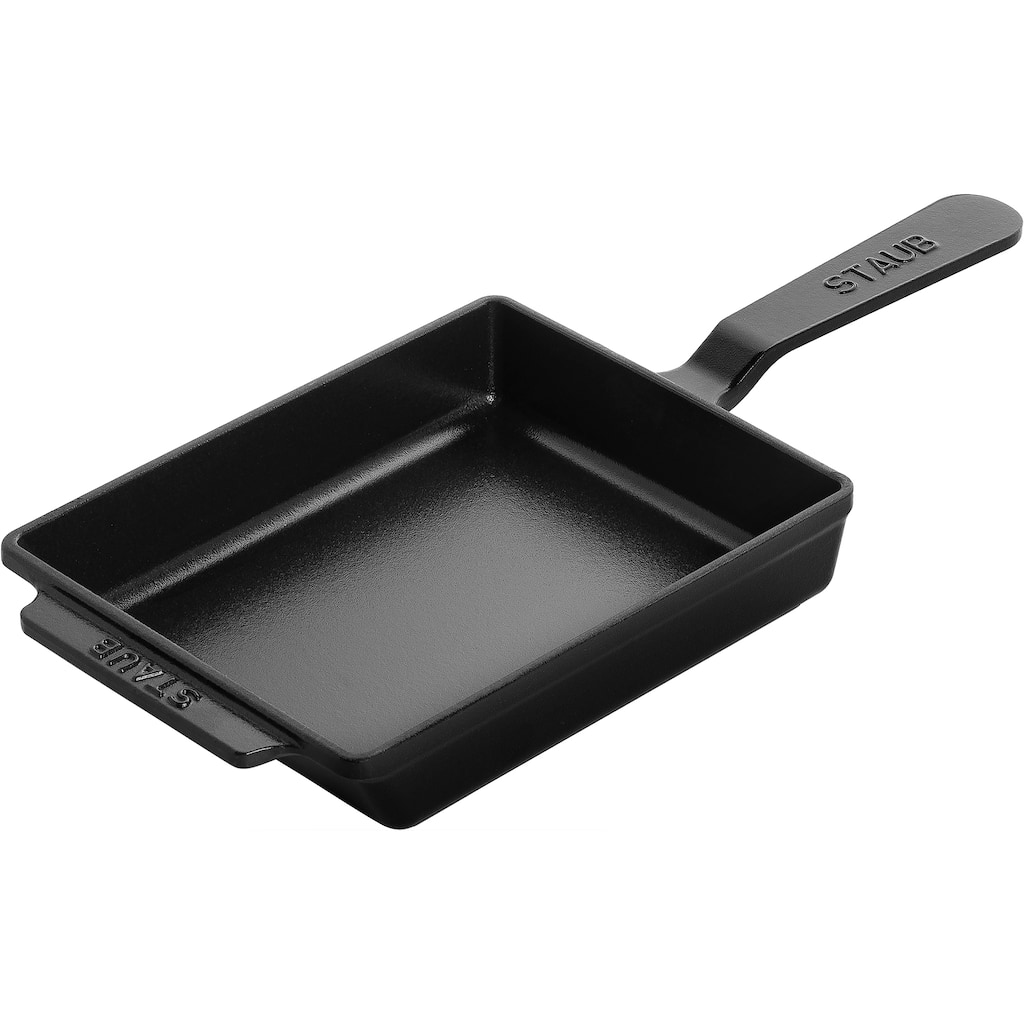 Staub Cast Iron Rectangular Egg Roll Pan - Matte Black - 1 Unit