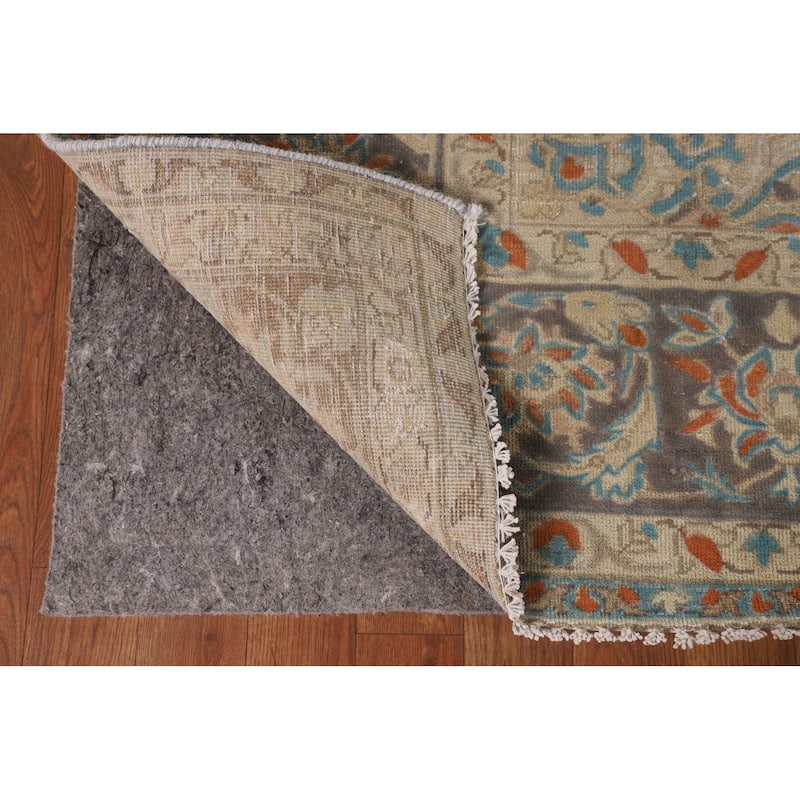 Traditional Najafabad Persian Vintage Rug Hand-Knotted Wool Carpet - 6'11"x 10'5"
