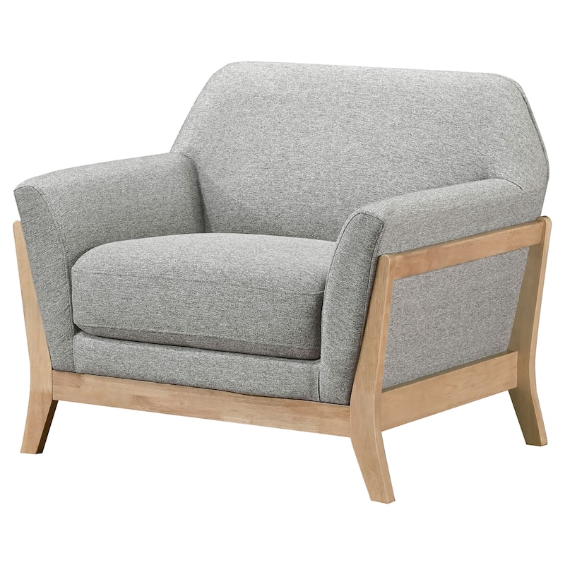 Vaughn Fabric Upholstered Flared Arm Accent Chair Grey - 36.5" x 29.5" x 32"