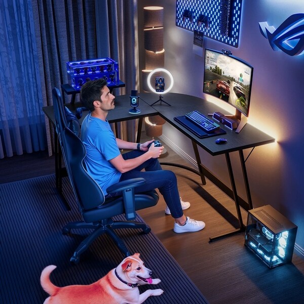 Homall L-Shaped Gaming Desk Computer Corner Desk Office