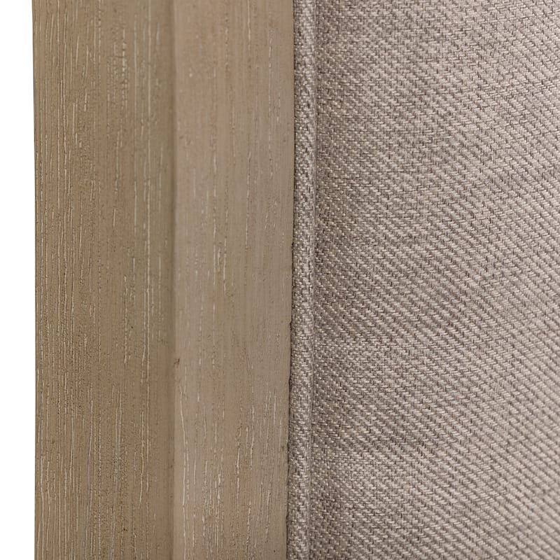 Belmar Washed Taupe & Silver Champagne Queen Upholstered Bed