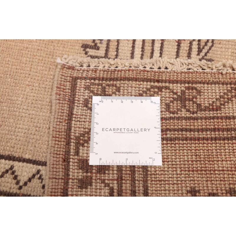 ECARPETGALLERY Hand-knotted Melis Vintage Beige Wool Rug - 4'1 x 6'3