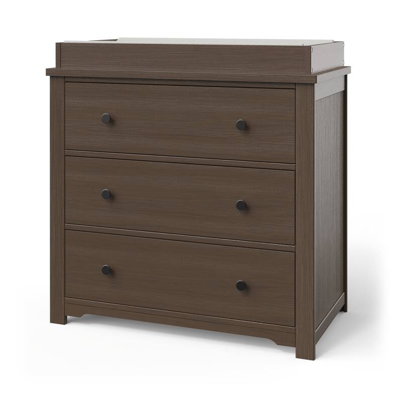 Forever Eclectic Harmony 3-drawer Dresser with Dressing Kit - Brushed Truffle