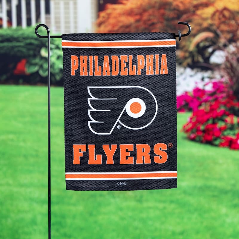 Embossed Suede Flag, Garden Size, Philadelphia Flyers