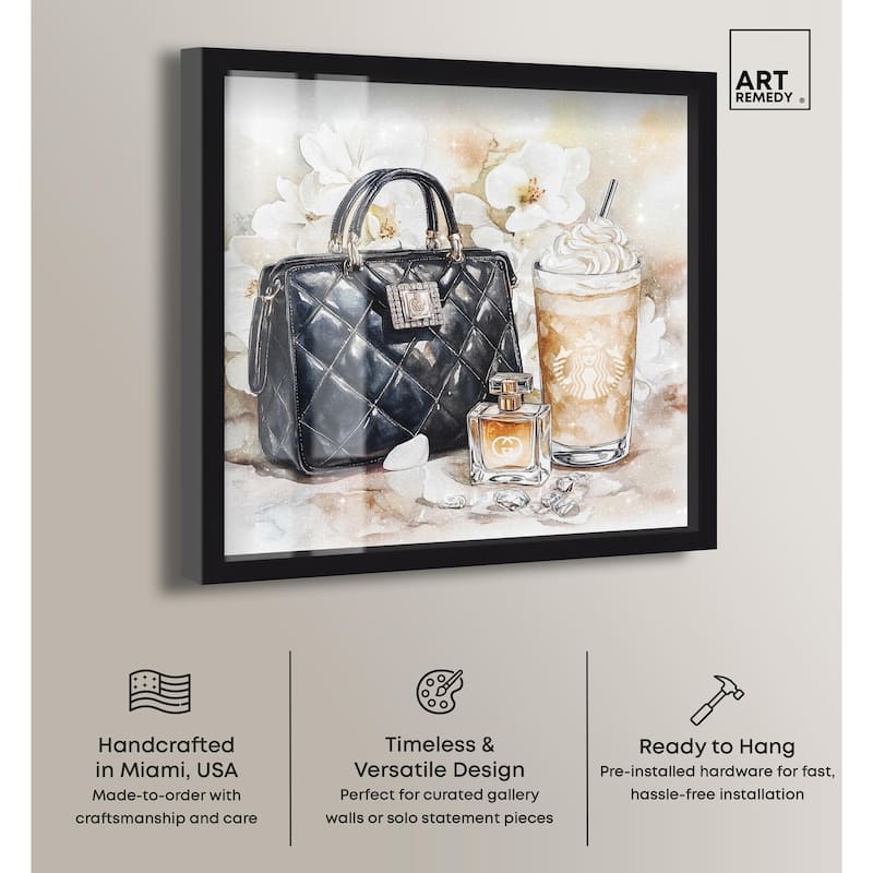 Trinkets and White Floral Shadowbox by Art Remedy