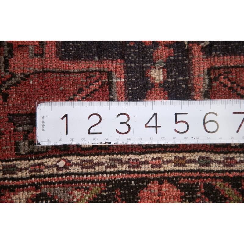 Pink Gharajeh Persian Vintage Runner Rug Handmade Wool Carpet - 2'3"x 6'7"