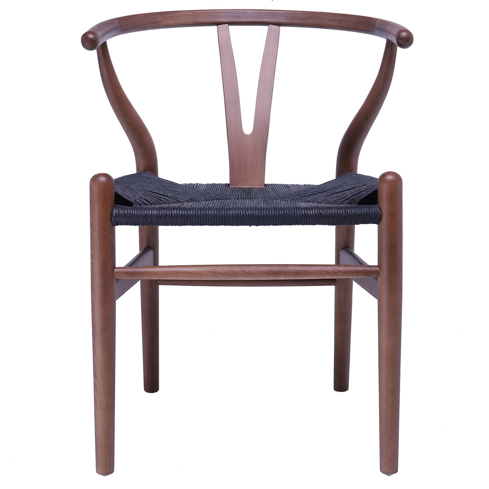 Shop 2xhome Woven Wood Armchair With Arms Open Back Mid Century Modern Office Dining Chairs Woven Black Seat On Sale Overstock 23550740