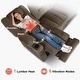 preview thumbnail 39 of 58, MCombo Power Reclining Loveseat Sofa with Heat and Massage, Fabric PR648