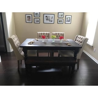 Grain Wood Furniture Valerie 63-inch Solid Wood Dining Table