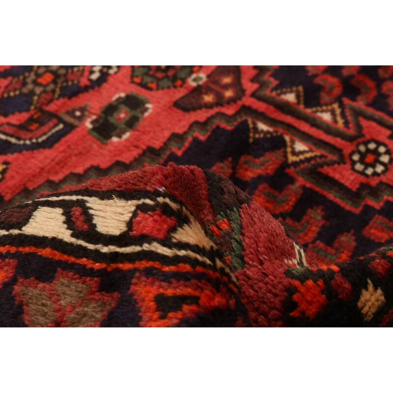 ECARPETGALLERY Hand-knotted Andelz Red Wool Rug - 4'3 x 6'3