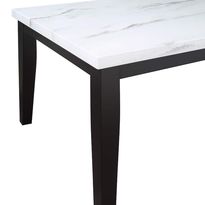 Steve Silver Santeri White and Cherry Dining Set