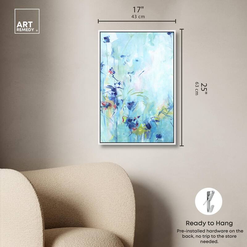 Heavenly Blue I Canvas by Art Remedy