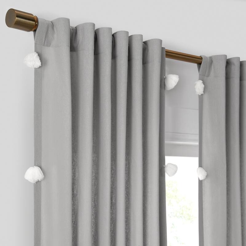 Mercantile Ardmore Light Filtering Rod Pocket Back Tab Window Curtain Panel