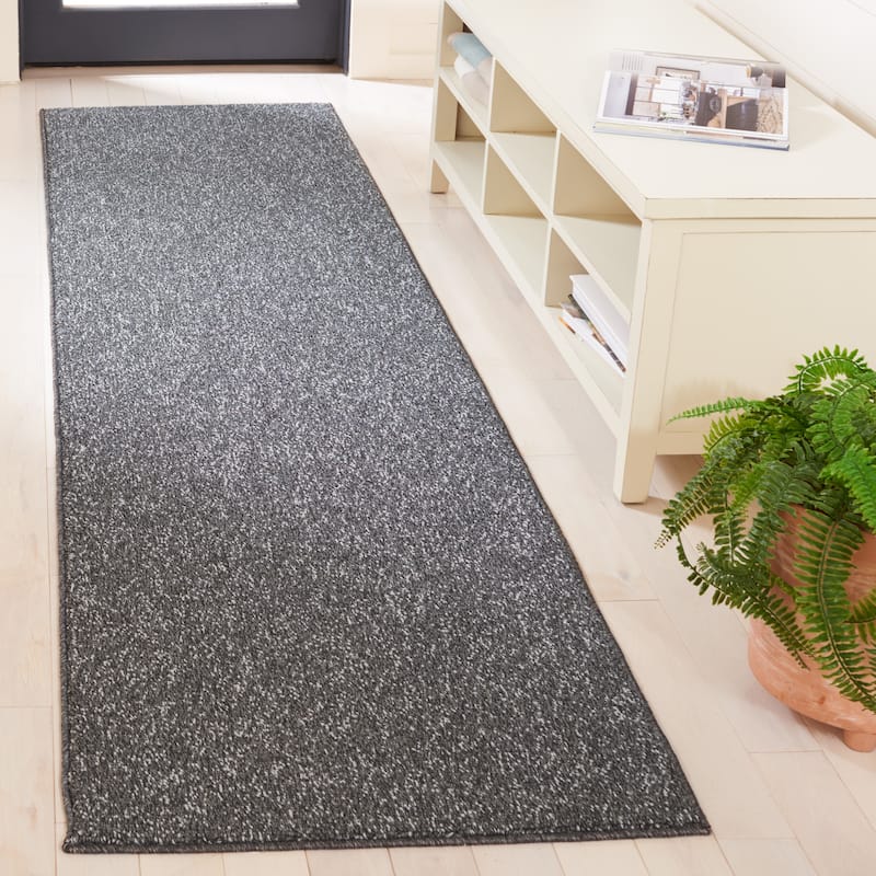 SAFAVIEH River Alcie Contemporary Solid Rug - 2'2" x 8' Runner - Charcoal