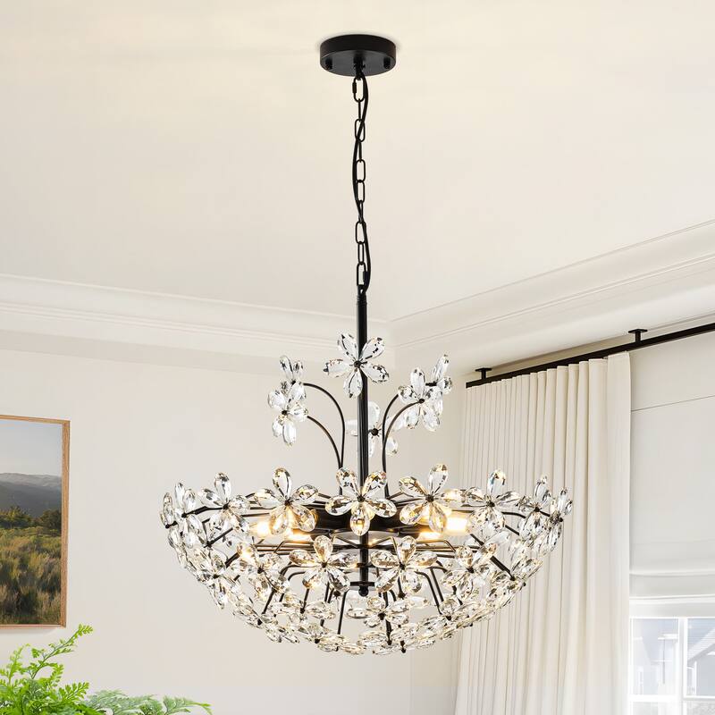 Starsky 8-Light Sputnik Unique / Statement Crystal Chandelier