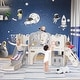 preview thumbnail 15 of 13, 12 in 1 Toddler Slide, Astronaut Themed Baby Slide for Toddlers Aged 1-3, with Astronaut Design, Toddler Playset