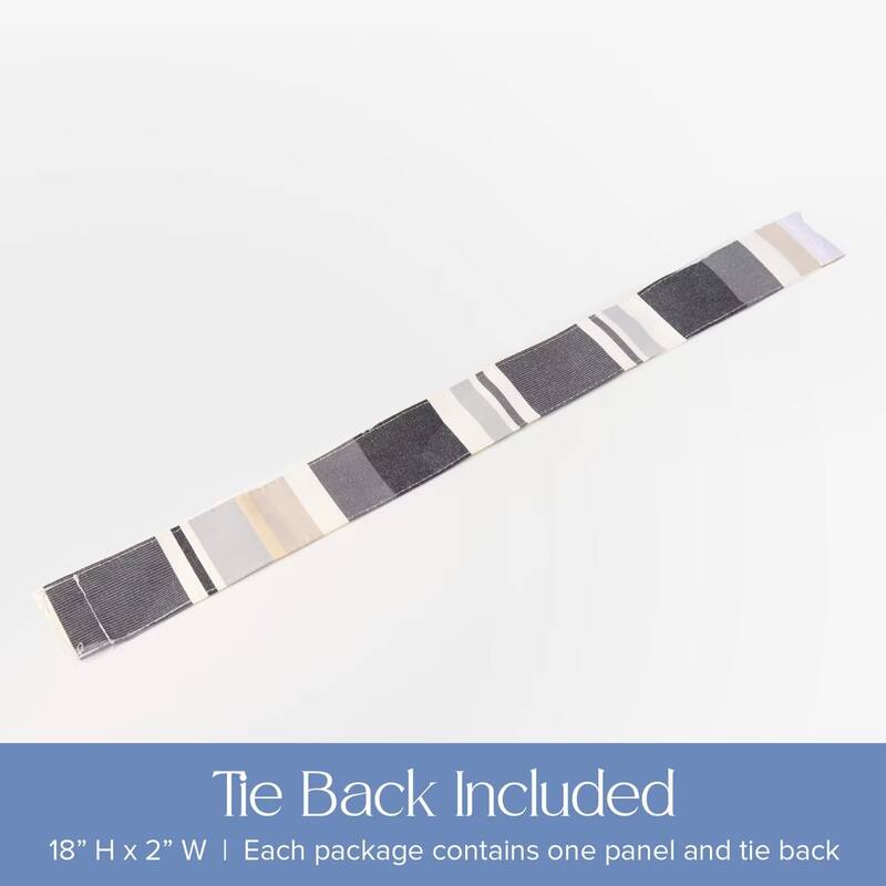 Outdoor Stripe Privacy Protected Grommet Panel