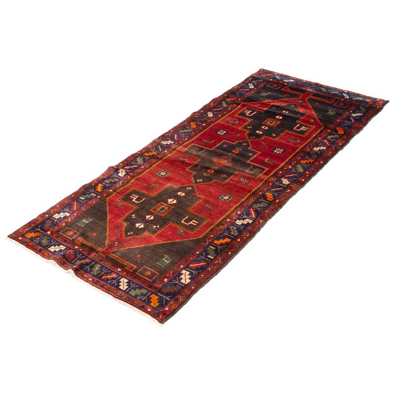 ECARPETGALLERY Hand-knotted Anadol Red Wool Rug - 3'7 x 9'0