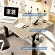 preview thumbnail 30 of 40, Futzca Height Adjustable Electric Standing Desk Sit Stand Computer Stand up Desk with Splice Board(White)