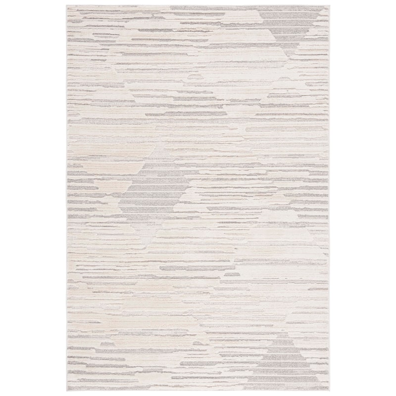 SAFAVIEH Elmhurst Gandolfa Modern & Contemporary Rug - 5'3" x 7'6" - Ivory/Grey