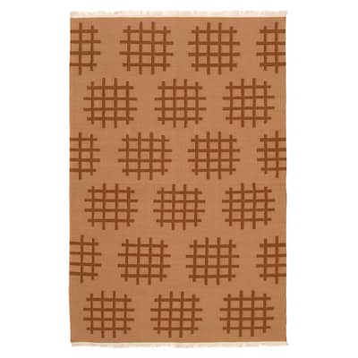 Ankara FW Brown Kilim 5'2" x 8'0" - 5'2 x 8'0