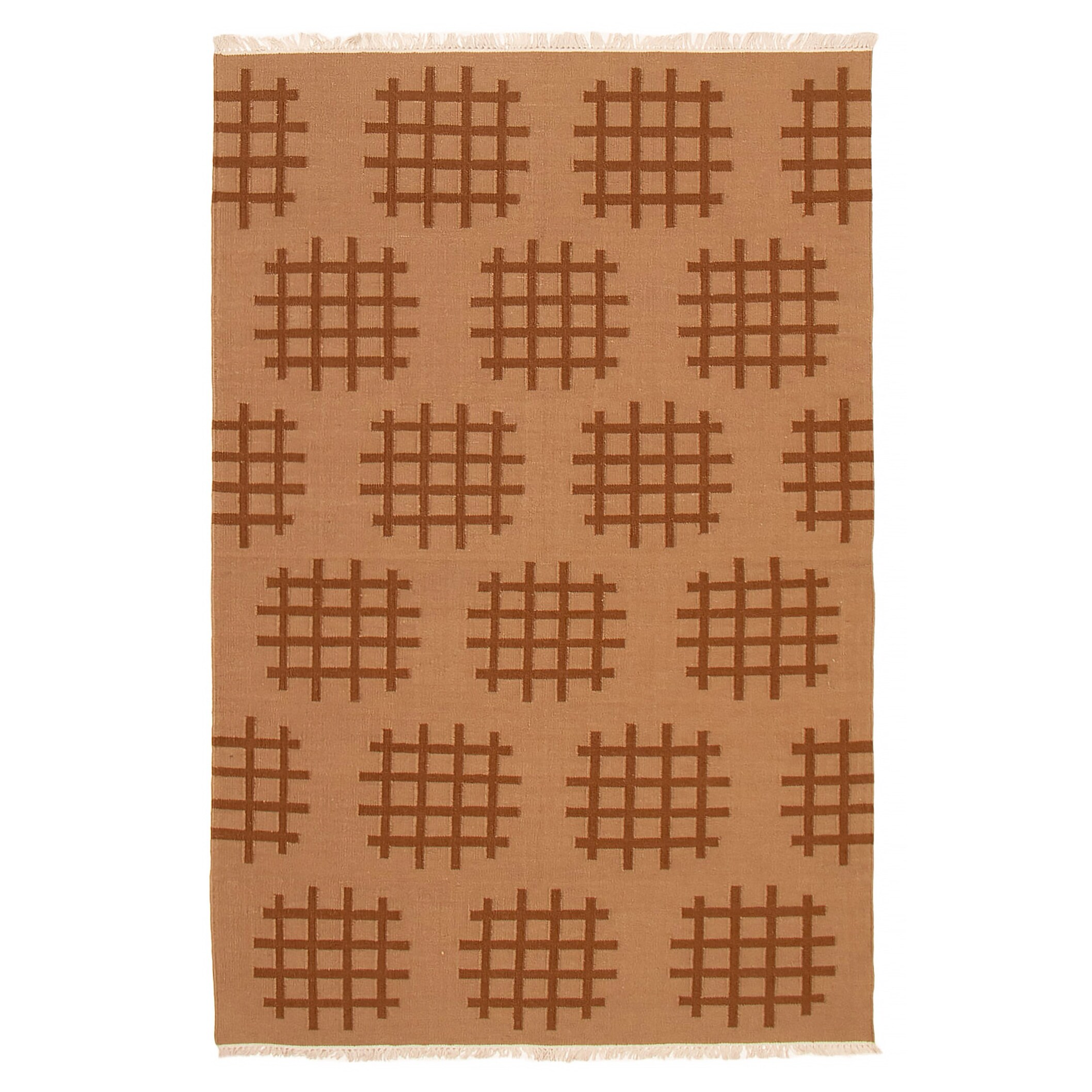 Ankara FW Brown Kilim 5'2" x 8'0" - 5'2 x 8'0